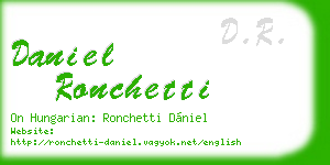 daniel ronchetti business card